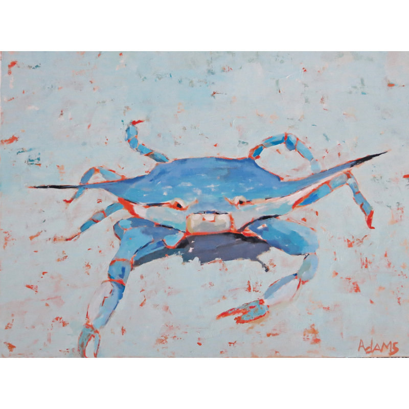 Blue Crab 2 Print by Phyllis Adams, 17.25" H x 21.25" W