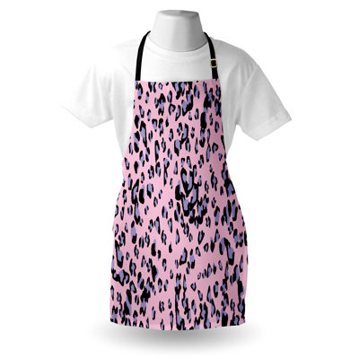Dakota Fields Abstract Art Apron Unisex Chaotic Leopard Skin Adult Size Multicolor