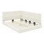 Structure de lit double capitonnée capitonnée, structure de canapé-lit, lit double pour chambre à coucher, velours, beige-794483913