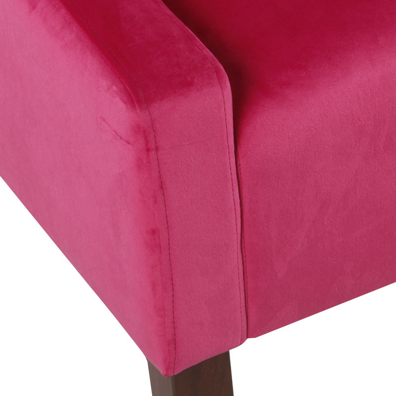 Upholstered Armchair, Pink Velvet