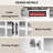 95.5" W Wall Unit Entertainment Center With Bookshelves For Tvs Up To 80", Modern TV Stand Media Console With Electric Fireplace Cabinets, And Adjustable Shelves For Living Room-2073972568