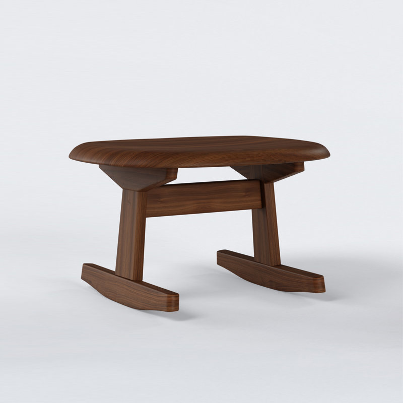 KufenKarl Ottoman, Walnut Dark