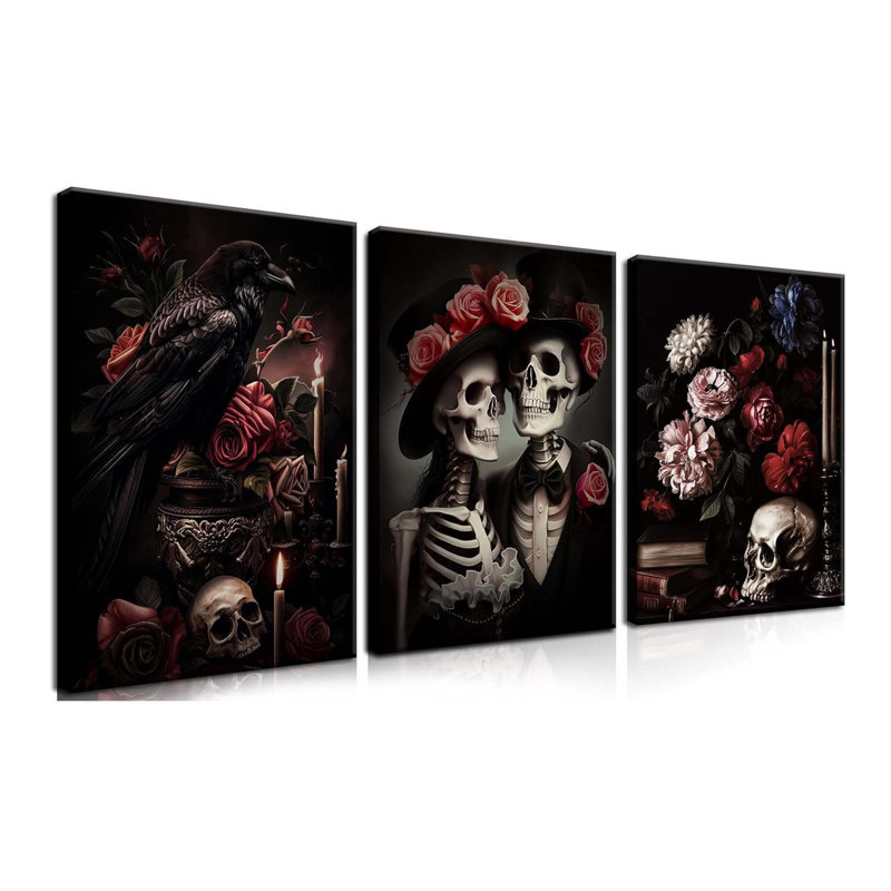 3 Piece Wrapped Canvas Print, 60 cm H x 40 cm W