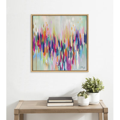 Brushstroke 154 by Jessi Raulet of Ettavee Framed Canvas Wall Art Print