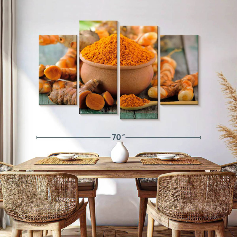 Yarlin Golden Turmeric Spice, 42" H x 68" W