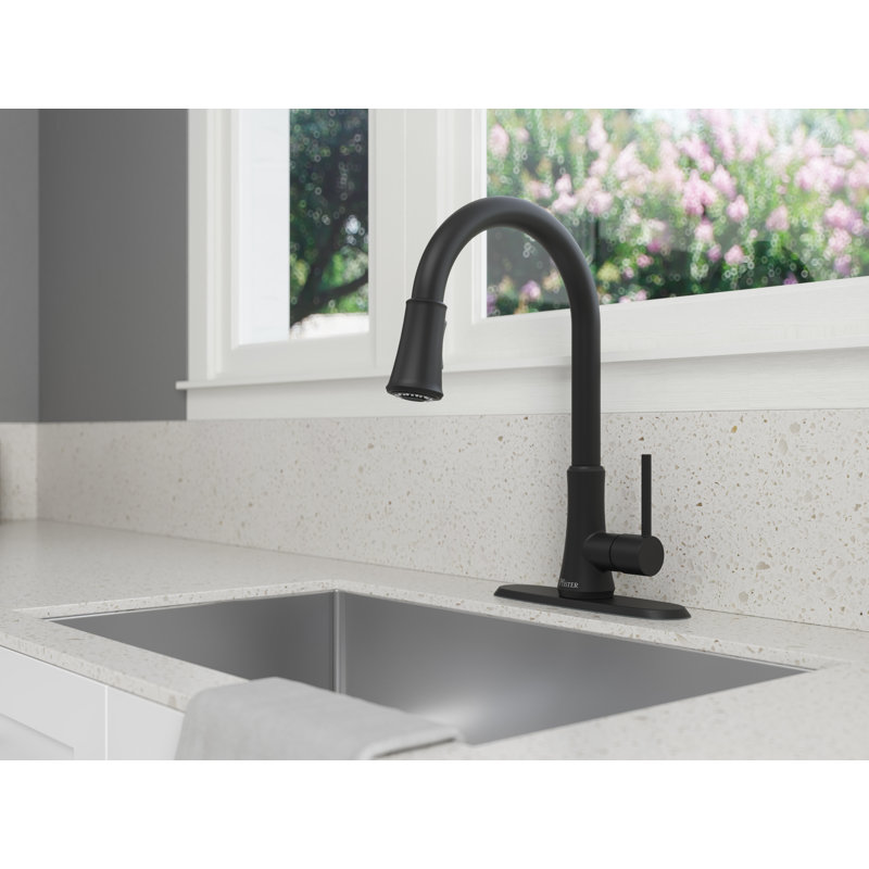 Pfirst Series Pull Down Single Handle Kitchen Faucet with Accessories