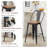 High Back Metal Counter And Bar Stools-956284350-956284346