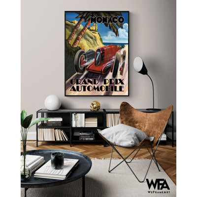 Grand Prix de Monaco par Catherine Jones, affiche de Monaco, décoration murale de course automobile rétro