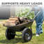 Chariot de jardin à deux roues avec poignée rembourrée Xtremepowerus, 330 lb. Capacité de charge