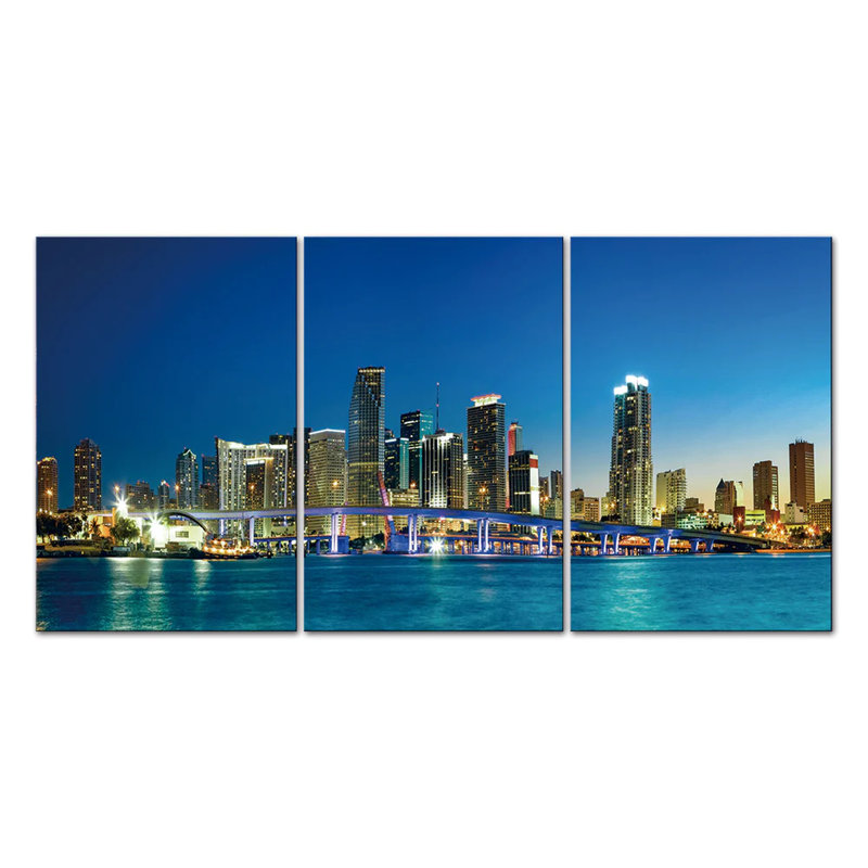 Miami Skyline Acrylic Print