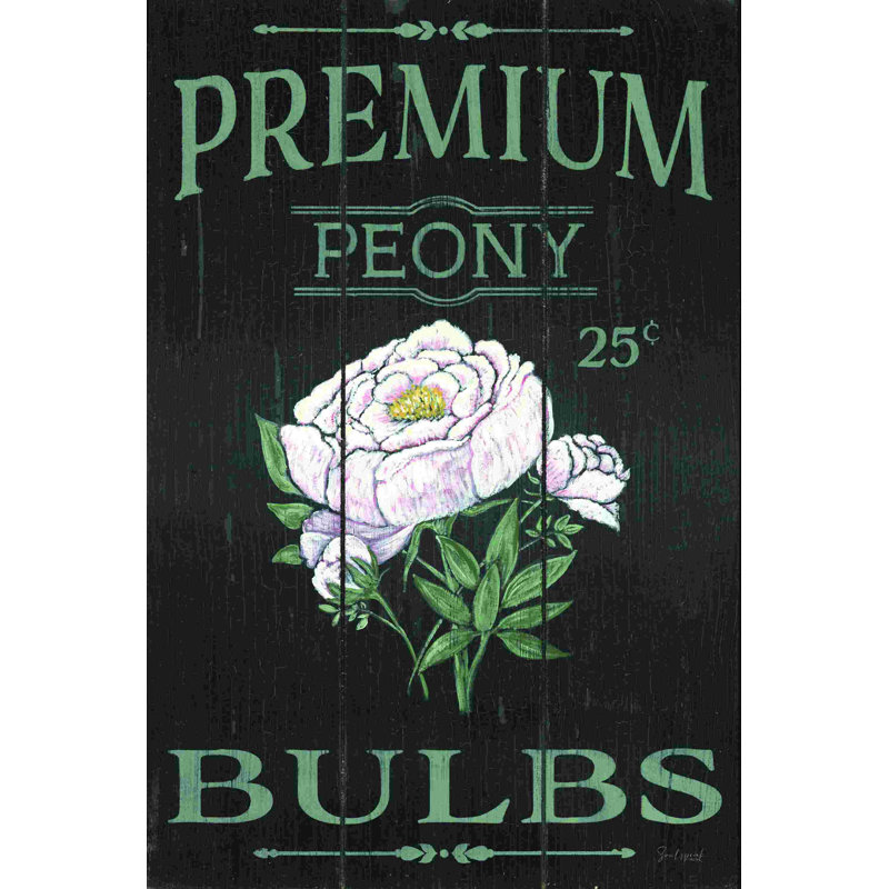 Pivoine, H 48 po x l 32 po, Non, Cadre flottant noir