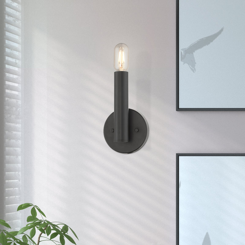 Marissah Candle Wall Light, Black