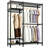 76.38"H Heavy‑Duty Open Closet Garment Rack