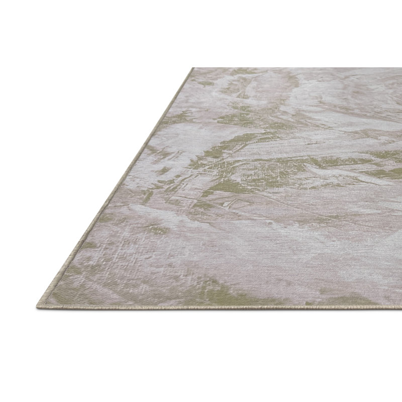 Erietta Washable Abstract Indoor Rug, Square 8'