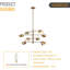Lustre traditionnel 8 lumières (ampoule non incluse)