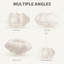 Lampe suspendue en fausse soie blanche moderne 22,4 pouces pour salon, chambre à coucher, salle à manger, coin de lecture, coin-lecture, entrée