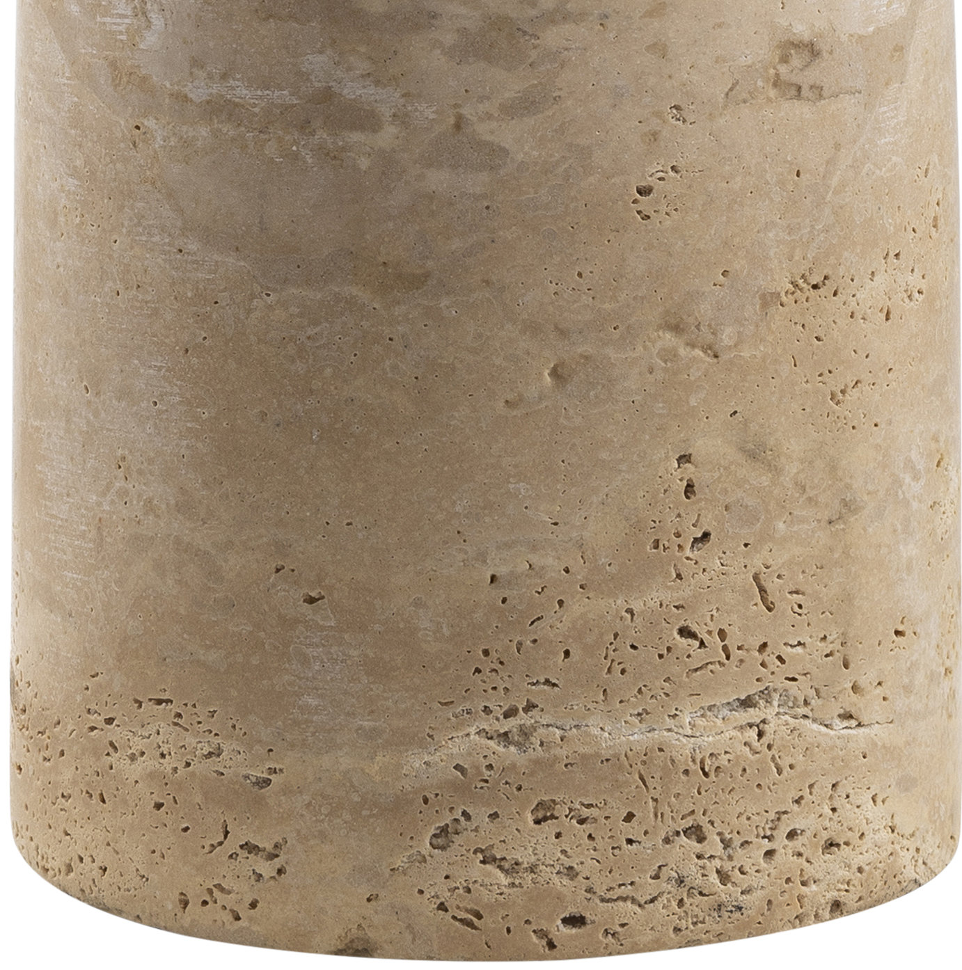 Holderness Travertine Table Lamp, 25" H x 15" W x 15" D