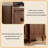 19.69"Nordic minimalist brown solid wood wine cabinet