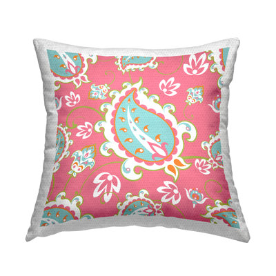 Paisley Outdoor Throw Pillow