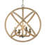 Lustre globe en acier de 23 po Delphinia