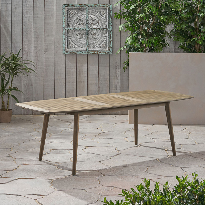 Outdoor Acacia Wood Expandable Dining Table