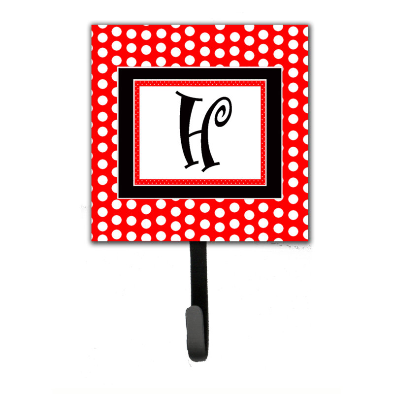 Crochet mural pois à points monogramme, H