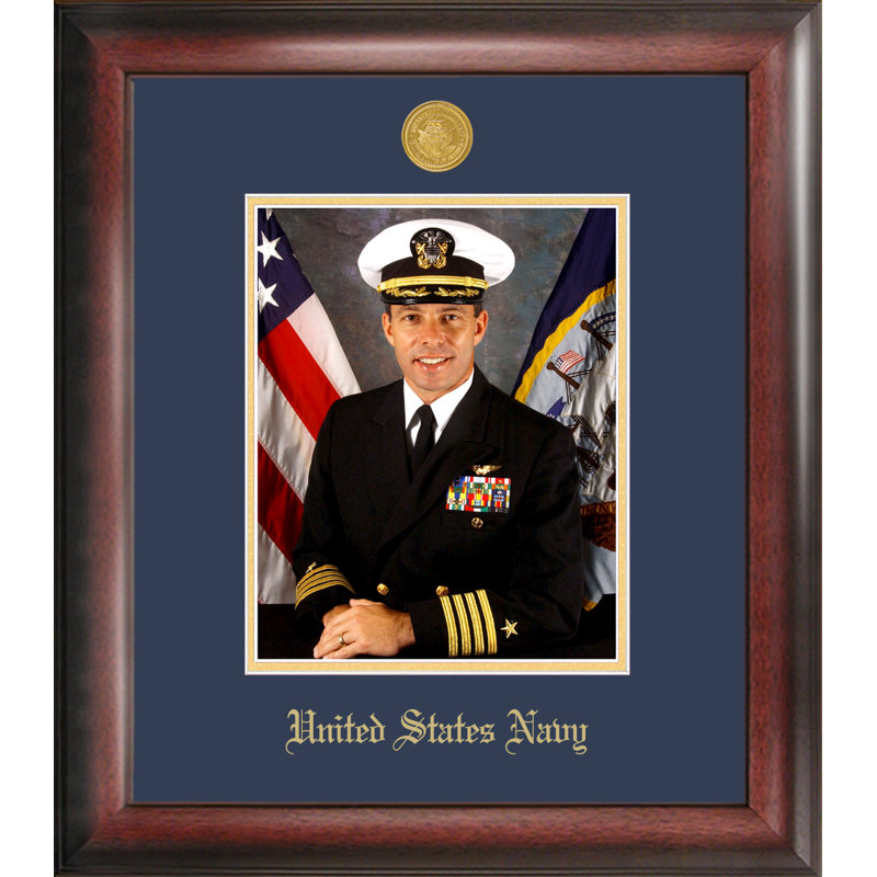 Cadre photo bleu marine