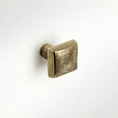 Cabochon Bronze Square Knob
