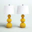 Sabb Ceramic Table Lamps with Linen Shade-102949810