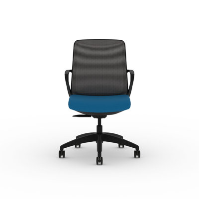 HON Cliq Light Task Chair, Weight-Activated Control, Conference Cylinder, Fixed Arms, Mesh, Centurion Fabric, Frame