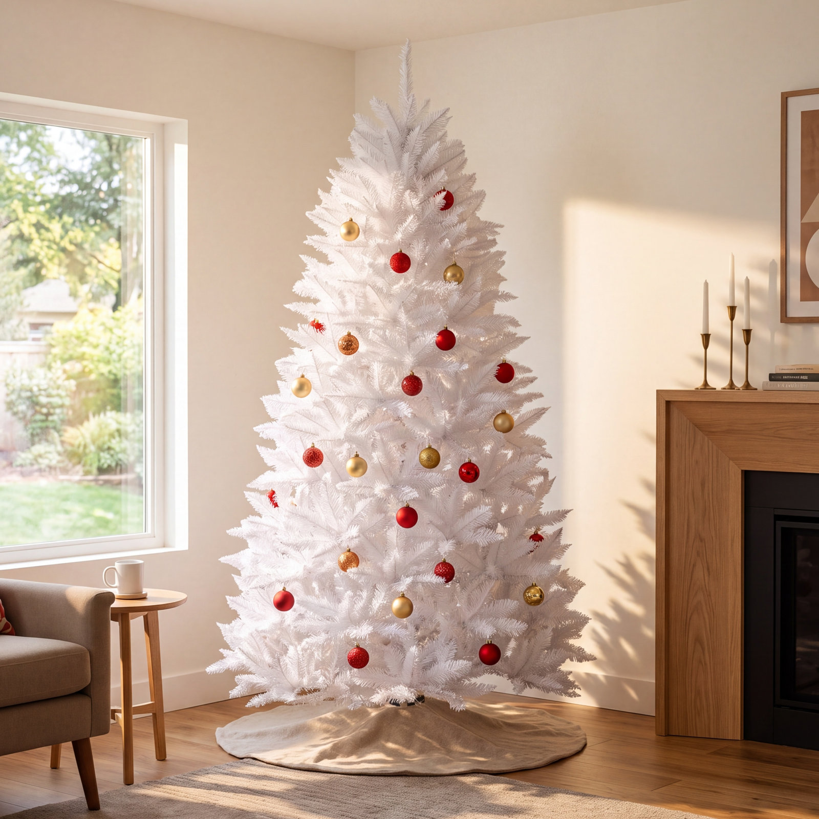 Sparkle White Spruce Pre-Lit Christmas Tree, 8.5', Unlit