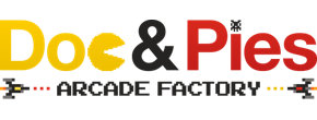 Logo Doc and Pies Arcade Factory