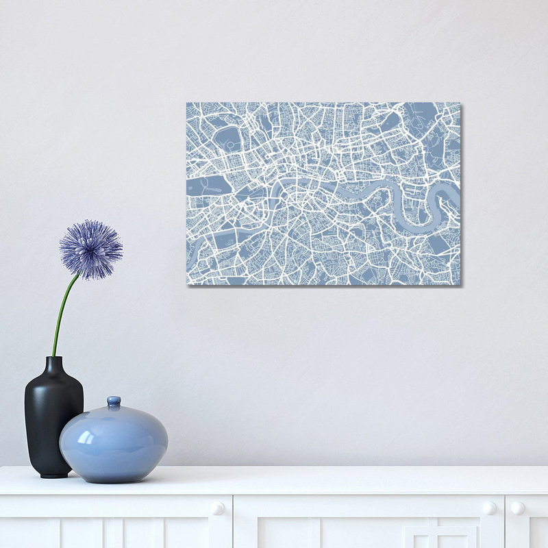 London Map II by Michael Tompsett - Wrapped Canvas Gallery-Wrapped Canvas Giclée, 30.48 cm H x 45.72 cm W