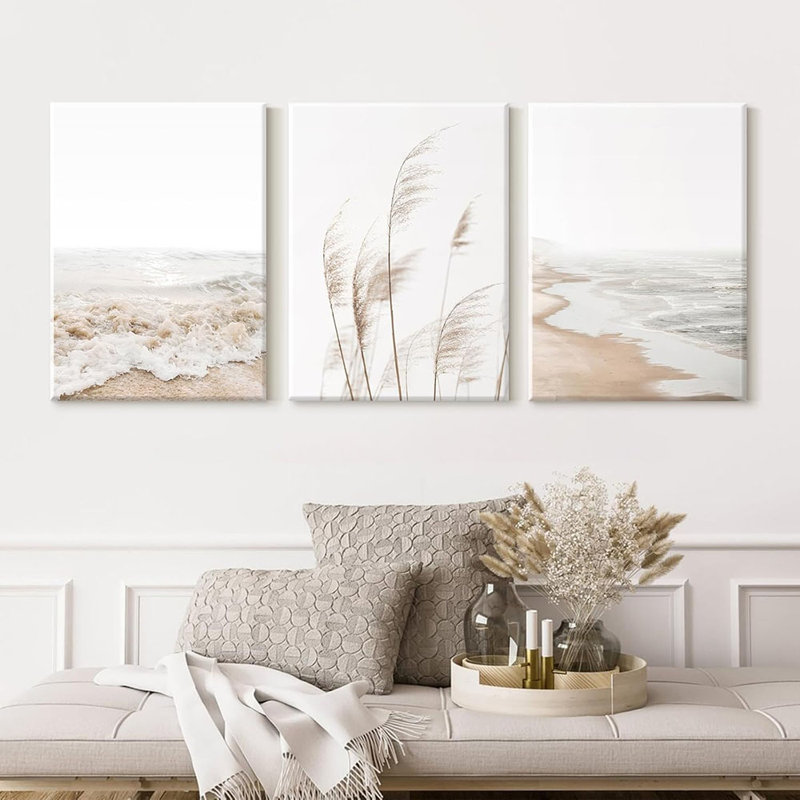 3 Piece Wrapped Canvas Print, 60 cm H x 40 cm W
