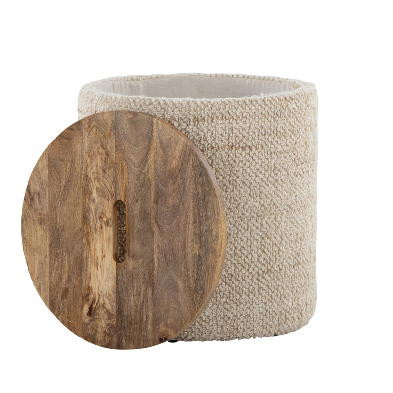 Wooden Storage Ottoman