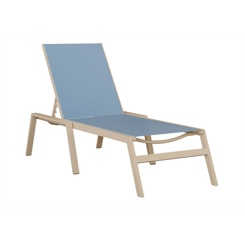 Berlin Gardens Vida Chaise Armless Lounge, Luna Multi, Blue