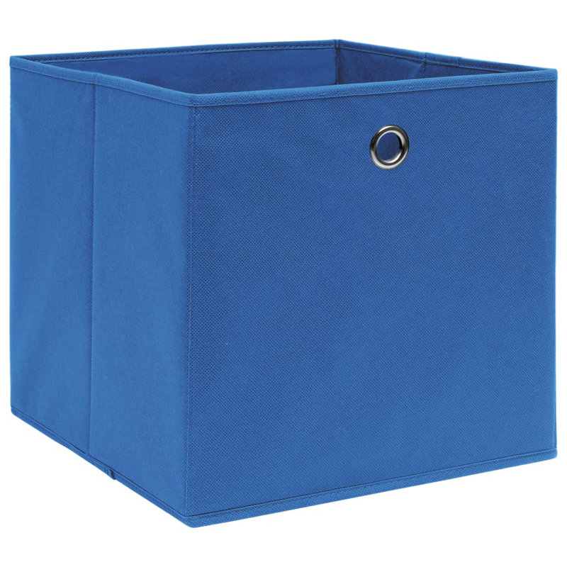 vidaXL Storage Box Decorative Foldable Storage Chest Organizer Pack Box Fabric, Blue