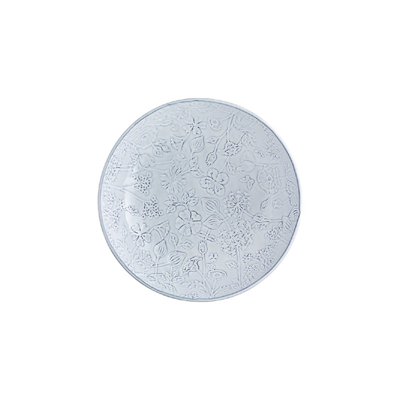 Bordallo Pinheiro Flora Salad Bowl, White/Gray
