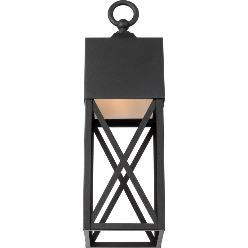 Corneau Wall Light, Textured Black, 23.3" H x 7" W x 9.5" D