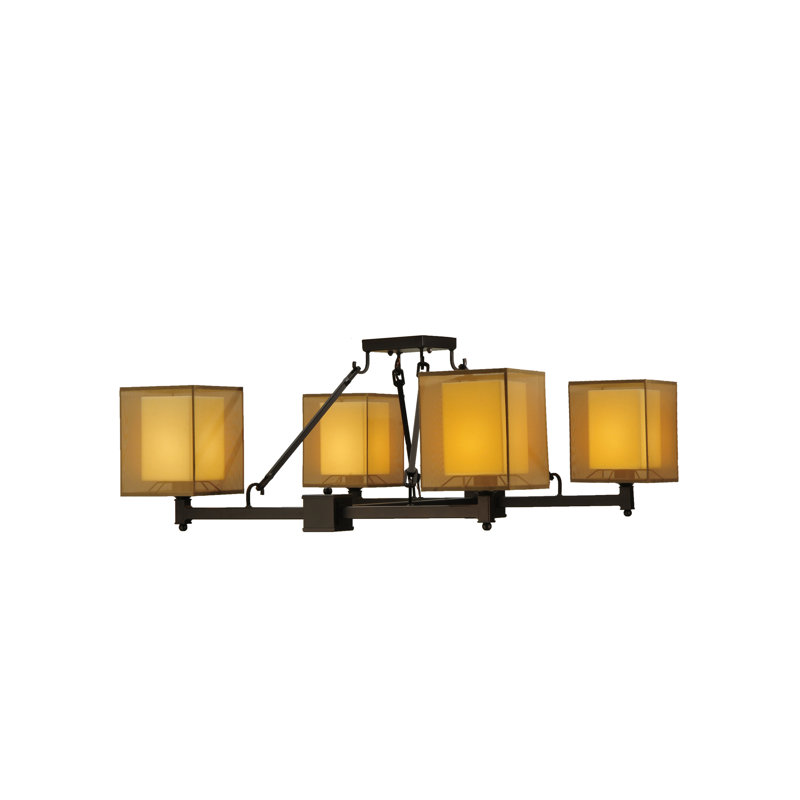 4 - Light Semi Flush Mount