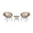 Light Brown Frame/Beige Cushion