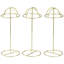 Brass Freestanding 3 - Hook Coat Rack