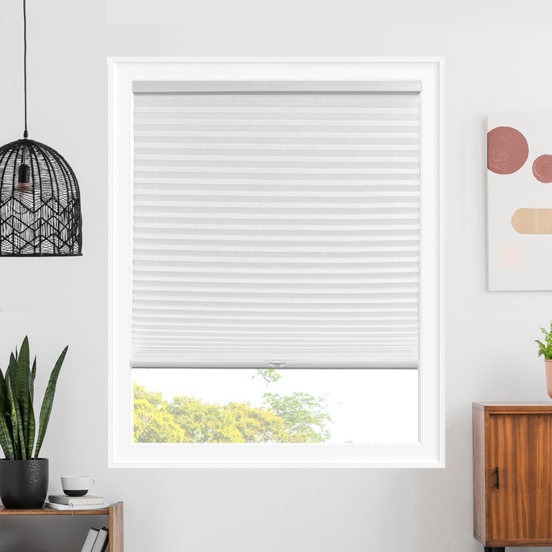Semi-Sheer Cellular Shade, 19.75"W x 64"L, White