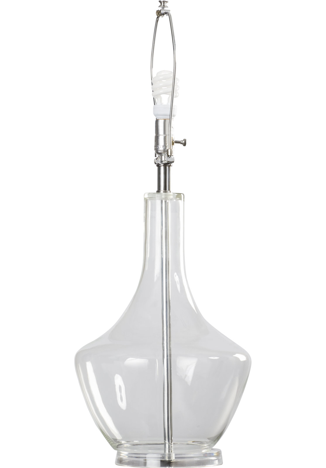Barrington Glass Table Lamp, Clear