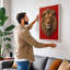 Noble Lion Boho - Wrapped Canvas-111513241-111513245