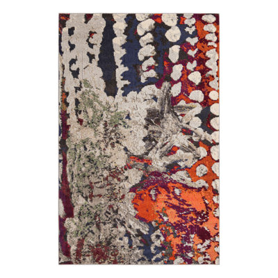 Ansela Washable Abstract Indoor Rug