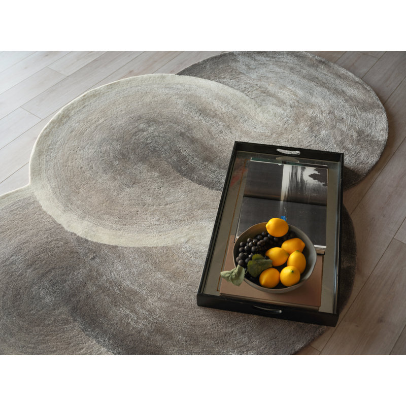 Mitomo Hand Tufted Abstract Area Rug