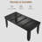 Sturdy 6 ft Wooden Farmhouse Dining Table | Rectangular Kitchen Table for 6-8 People | 71-Inch Long Dining Room Table（only table）