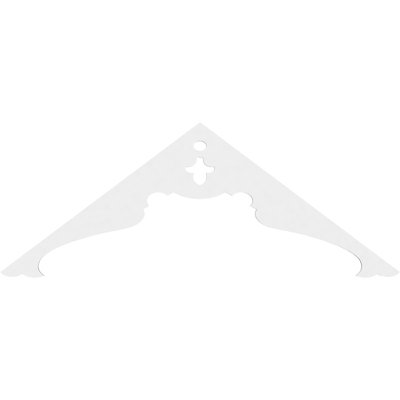 Heath Signature Urethane Gable Pediment, Primed Tan