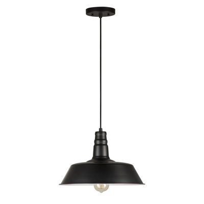Ephraim 1 - Light Matte Black Single Pendant